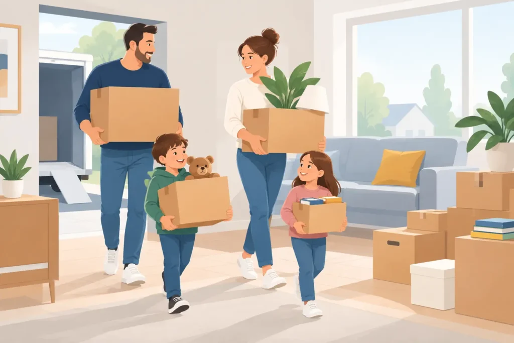 Umzug mit Kindern organisieren ohne Chaos