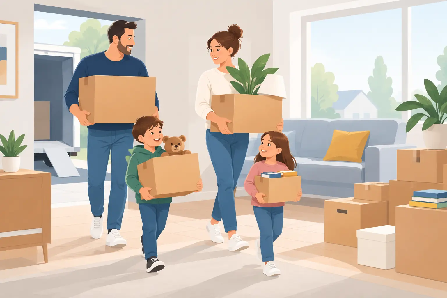 Umzug mit Kindern organisieren ohne Chaos