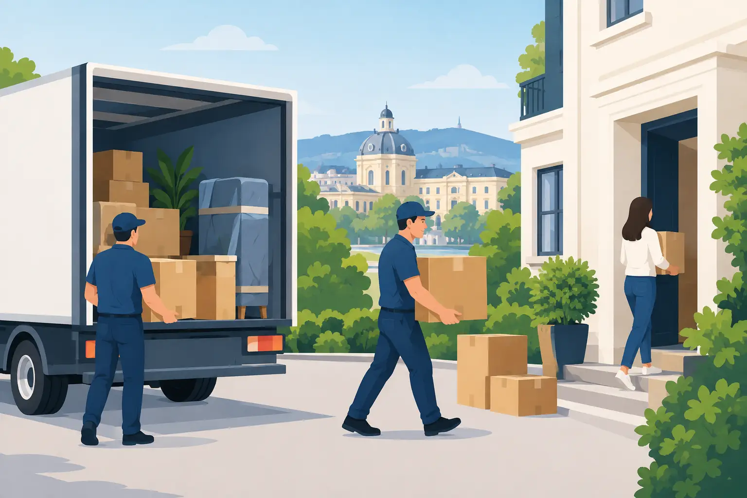 Umzugsfirma in 1130 Wien Hietzing zum Fixpreis